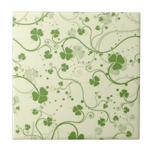 IRISH SHAMROCK SYMBOL TILE