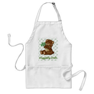 Irish Shamrock Teddy Standard Apron