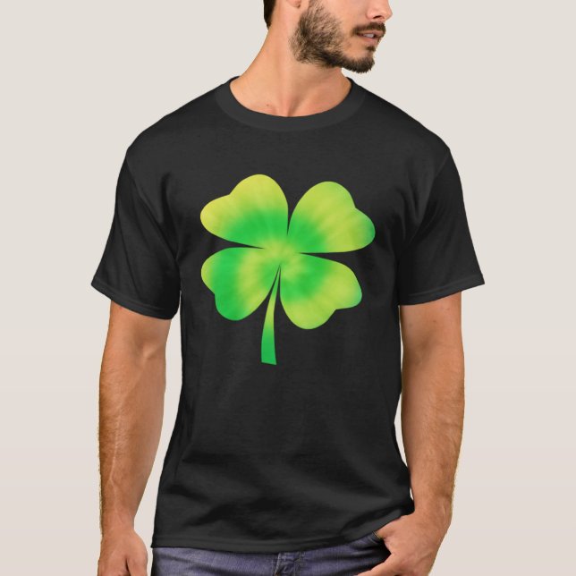 irish shamrock tie dye happy st patrick s day go l T-Shirt (Front)
