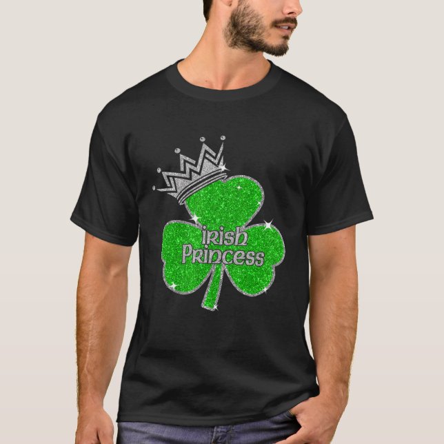 Irish Shamrock Tie Dye Happy St Patrick s Day Go L T-Shirt (Front)