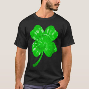 Irish Shamrock Tie Dye Happy St Patrick's Day Go L T-Shirt