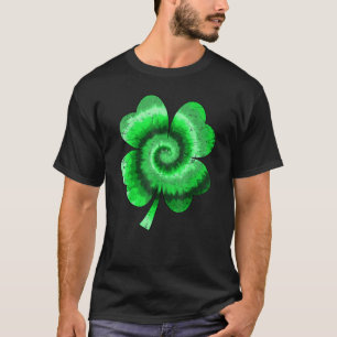 Irish Shamrock Tie Dye Happy St Patrick's Day Go L T-Shirt