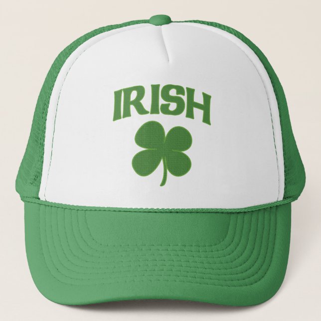 Irish Shamrock Trucker Hat (Front)