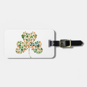 Irish Shamrocks Luggage Tag