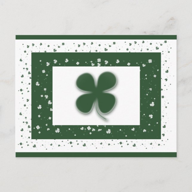 Irish shamrocks postcards (Front)