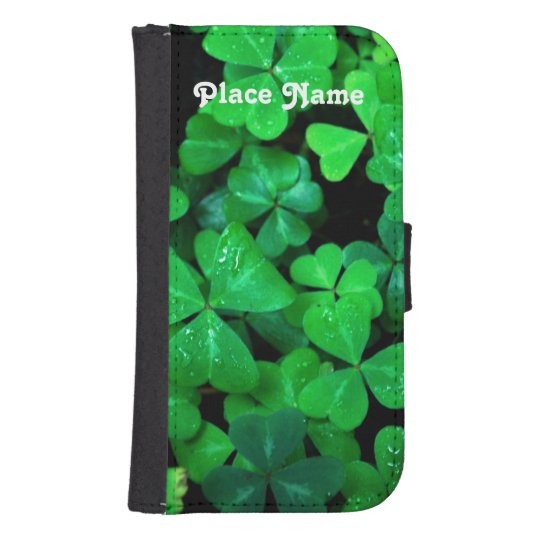 Irish Shamrocks Samsung S4 Wallet Case