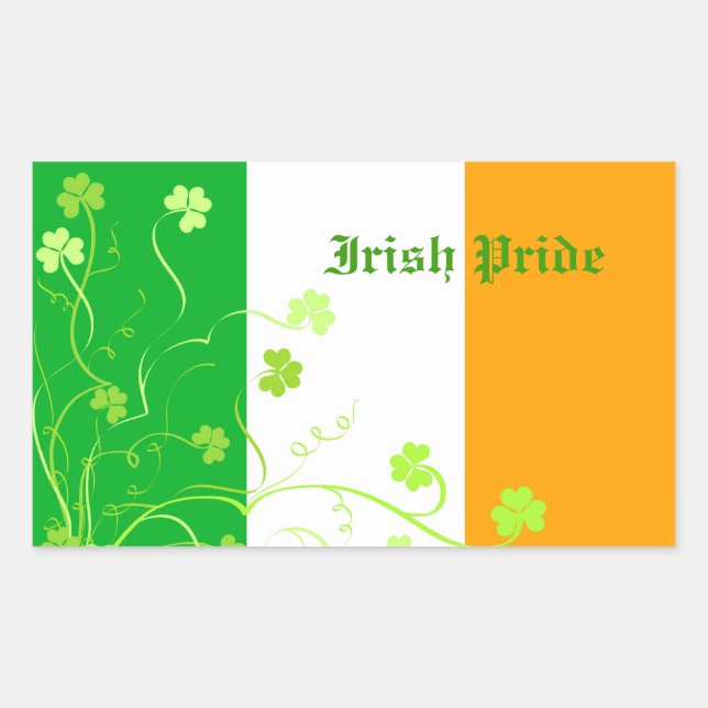 Irish shamrocks sticker (Front)