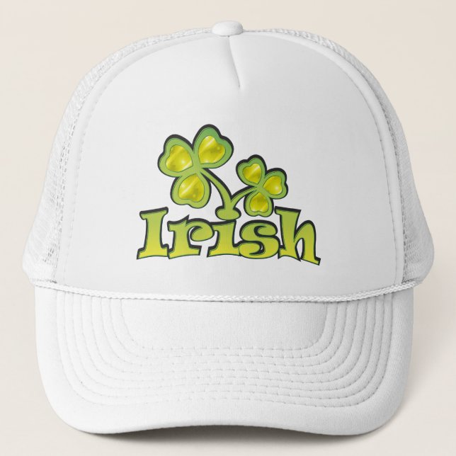 Irish Shamrocks Trucker Hat (Front)