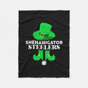 Irish Shenanigator Steelers Fleece Blanket
