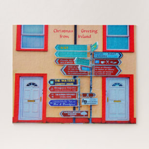 Irish Signpost Galway Ireland. Jigsaw Puzzle