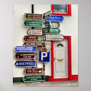 Irish Signpost Print