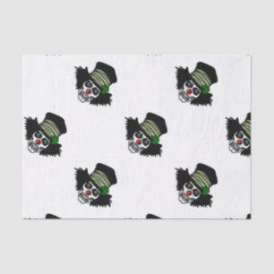 Irish Skeleton Clown Tissue Paper