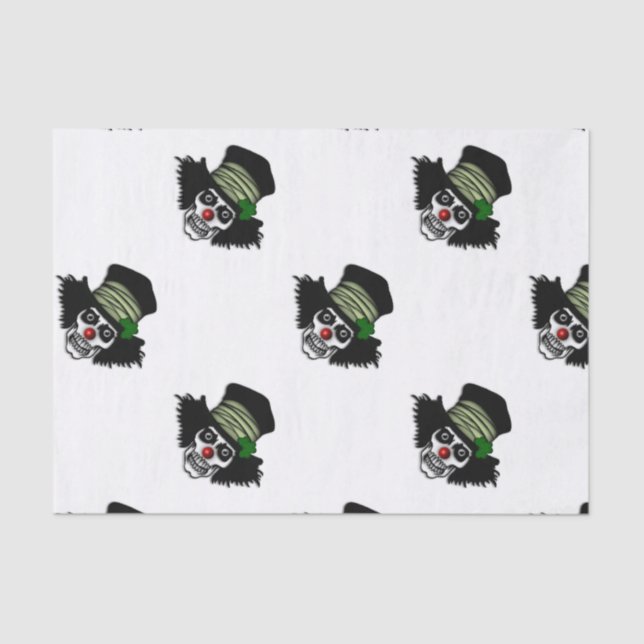 Irish Skeleton Clown Tissue Paper (Front)