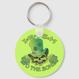 Irish Skull Keychain