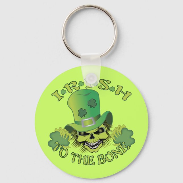 Irish Skull Keychain (Front)