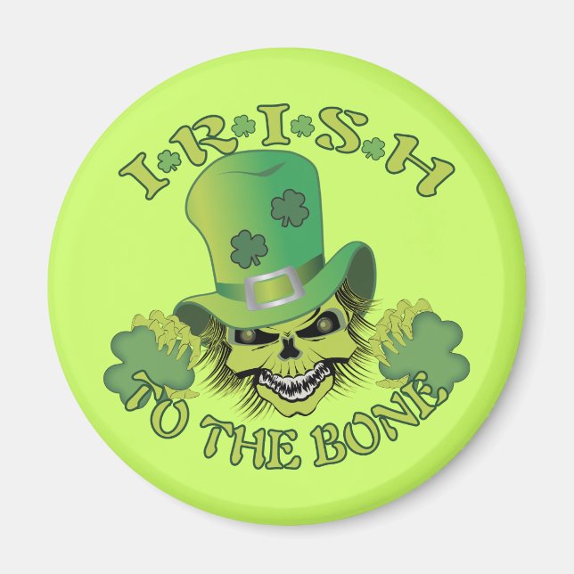 Irish Skull Magnet (Front)