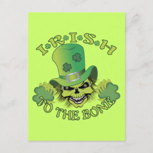 Irish Skull Postcard