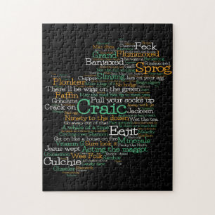 Irish Slang Map Jigsaw Puzzle
