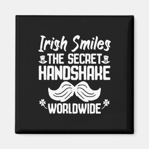Irish Smiles Secret Handshake Worldwide St Patrick Magnet