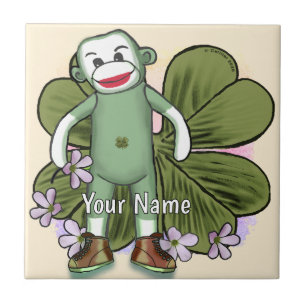 Irish Sock Monkey Tile