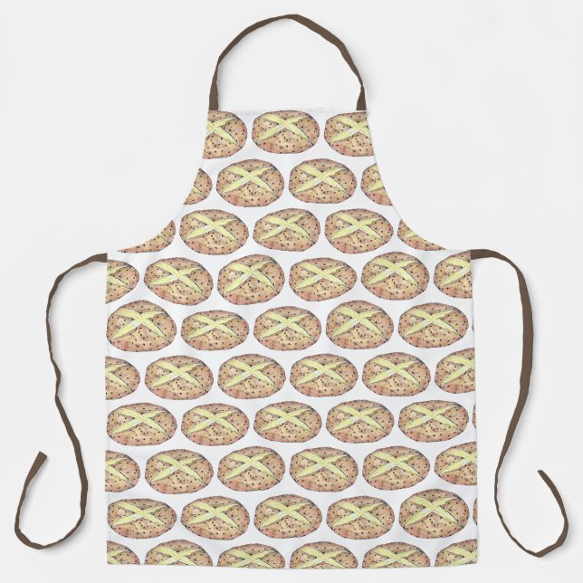 Irish Soda Bread Raisins Loaf St. Patrick's Day Apron (Front)