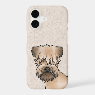 Irish Soft-Coated Wheaten Terrier Cartoon Dog Head