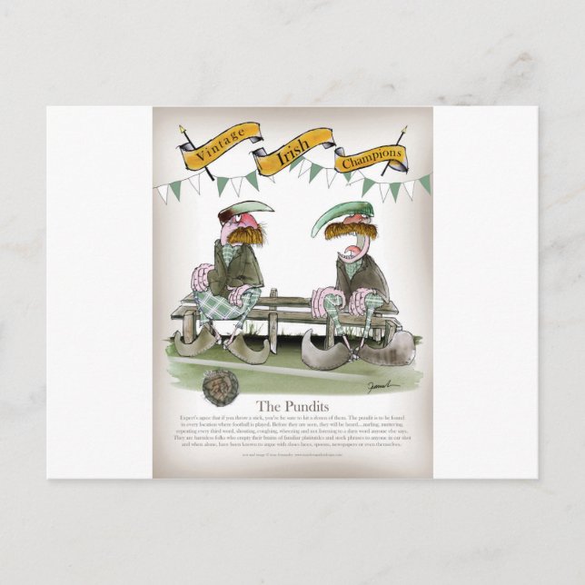 irish sports pundits postcard (Front)