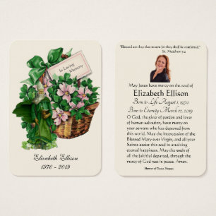 Irish St. Patrick  Funeral Memorial Prayer 