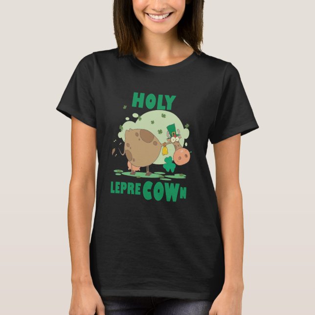 Irish St Patrick S Day Cow T-Shirt (Front)