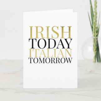 Irish St Patrick's Day Gift Friends Card