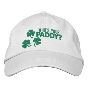 Irish St Patricks Day Whos Your Paddy Embroidered Hat
