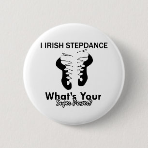 Irish Step dance designs 2 Inch Round Button
