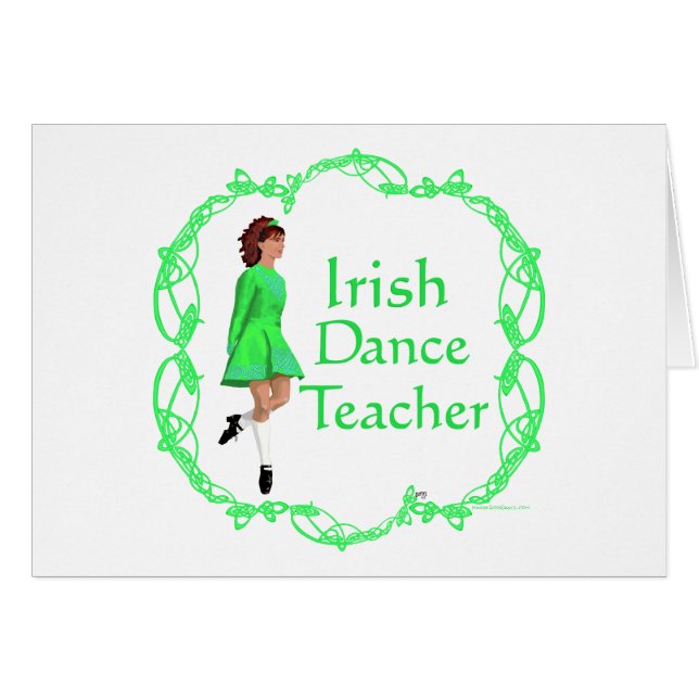 Irish Step Dance Enseignant - Vert (Devant horizontal)