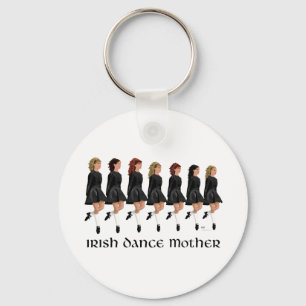Irish Step Dance Mother - Line of Dancers Keychain