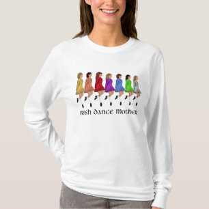 Irish Step Dance Mother - Rainbow Line T-Shirt