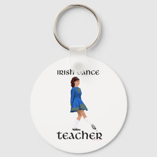 Irish Step Dance Teacher - Blue Soft Shoe Keychain