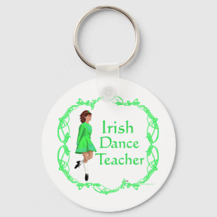 Irish Step Dance Teacher - Green Keychain