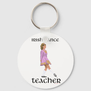 Irish Step Dance Teacher - Pink Soft Shoe Keychain