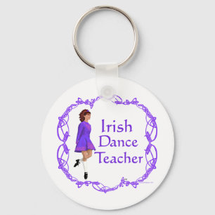 Irish Step Dance Teacher - Purple Keychain