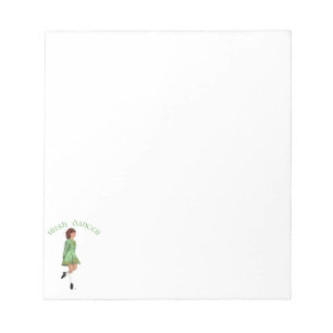 Irish Step Dancer - Green Notepad