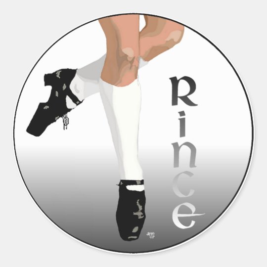 Irish Step Dancer - Hard Shoe - Rince Classic Round Sticker