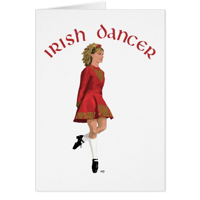 Irish Step Dancer in Red (Front)