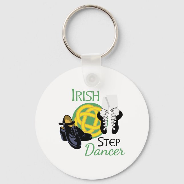 Irish Step Dancer Keychain (Front)