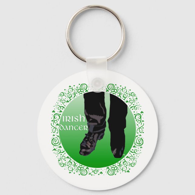 Irish Step Dancer - Male Keychain (Front)