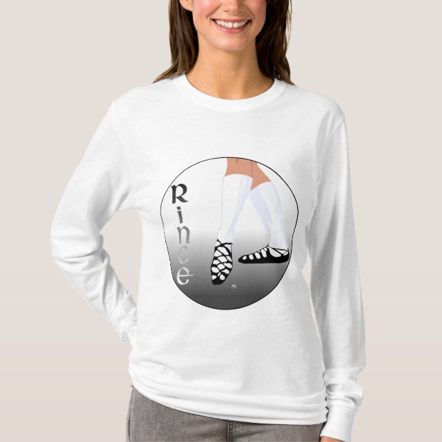 Irish Step Dancer - Soft Shoe - Rince T-Shirt (Front)