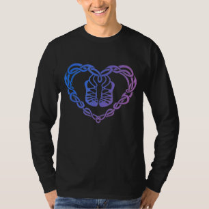 Irish Step Dancing Celtic Knot Heart  4 T-Shirt