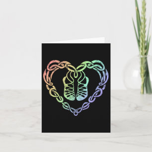 Irish Step Dancing Celtic Knot Heart  Card