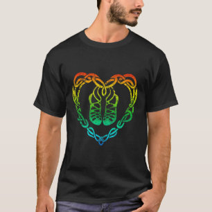 Irish Step Dancing Celtic Knot Heart T Shirt Gift