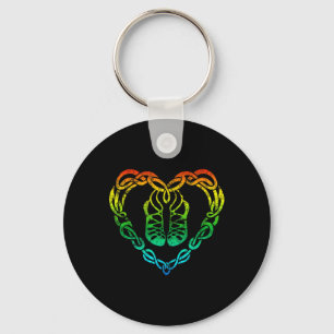 Irish Step Dancing Celtic Knot Heart T Shirt Gift Keychain