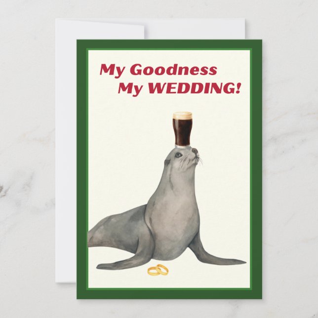 Irish Stout Bridal Shower Invitation (Front)